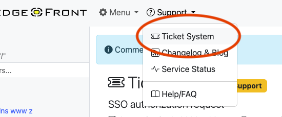 Ticket System Link